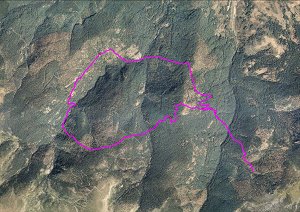 Ortofoto de la ruta